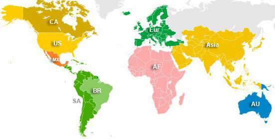 delincuencia mecanógrafo retirada Mapa Zonas Horarias Mundial: hora actual y huso horario